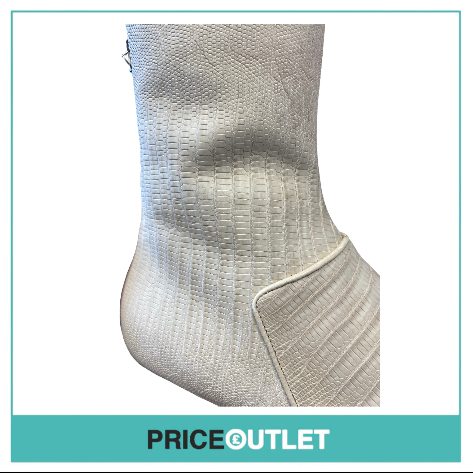 Carritz - Nude Teyus Boot 'Off-White' - Size 36 - Slight Marks on Shoes