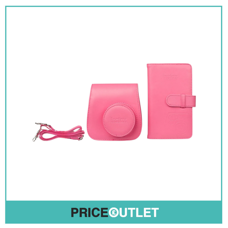 Instax mini 9 Accessory Kit - Flamingo Pink New Camera Case Album Glitter Frame