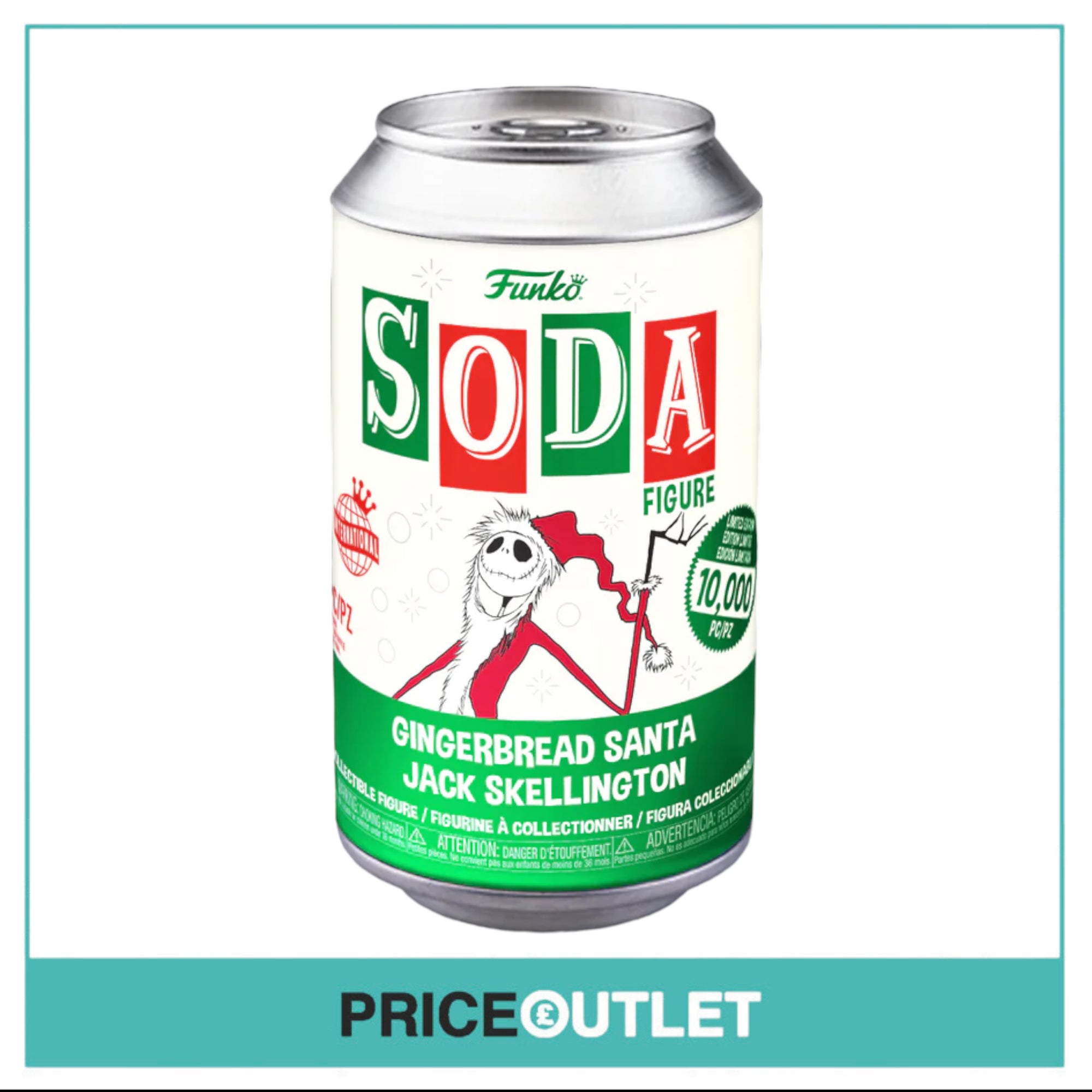 Gingerbread Santa Jack Skellington Funko Soda Vinyl Figure! - NBC - International LE10000Pcs - Chance Of Chase