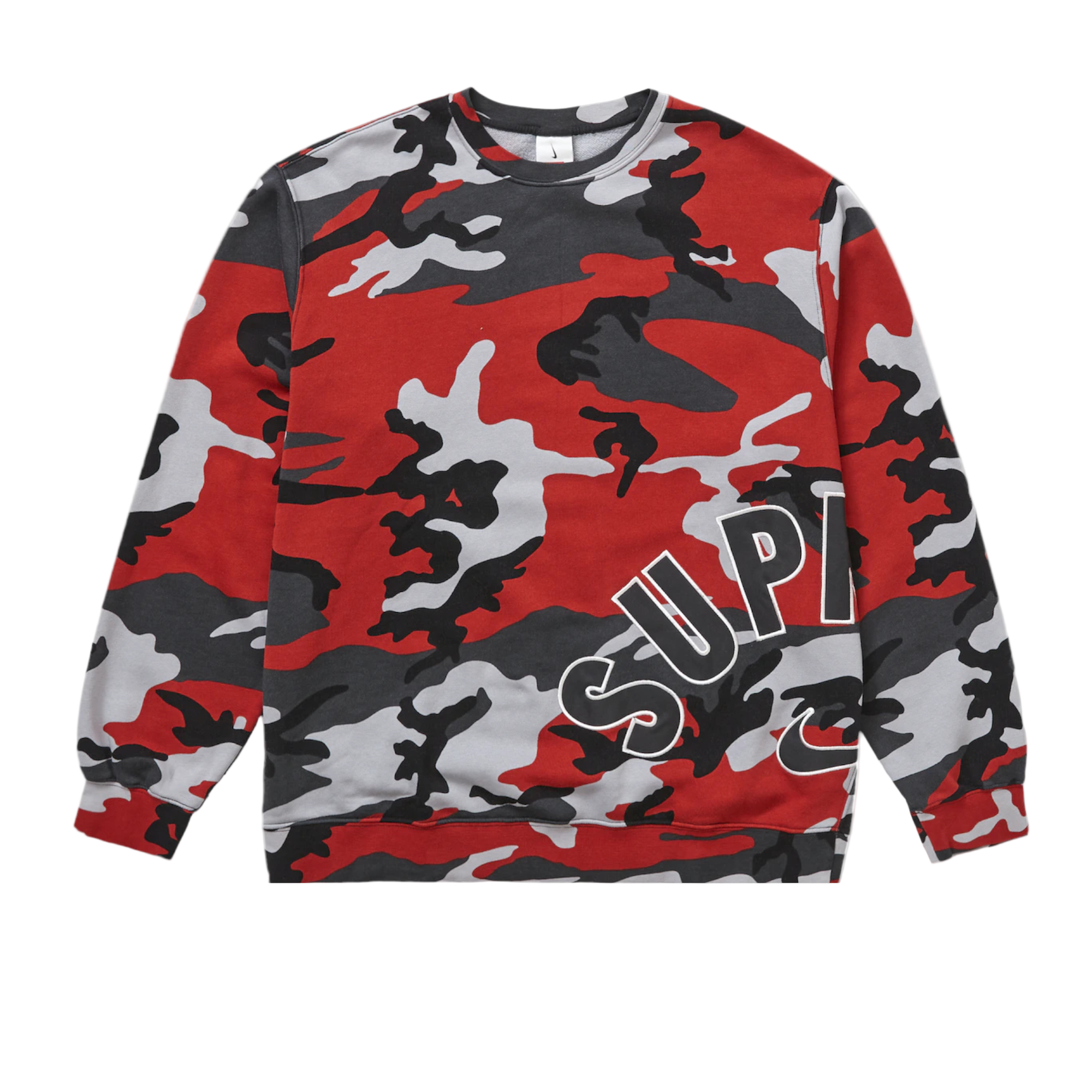 Supreme - Arc Crewneck 'Red Camo' - Size L