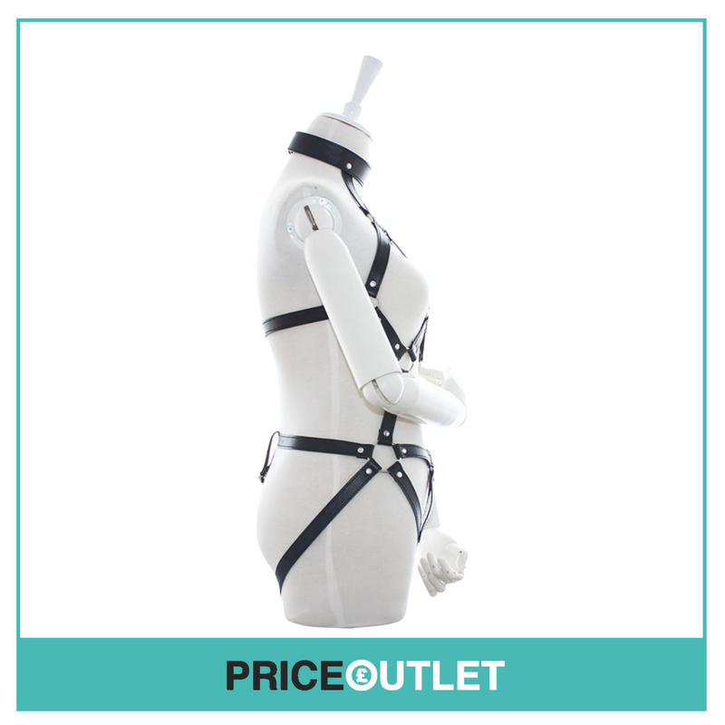 Sexy Leather Body Harness Restraint Fetish Costume Bondage unisex