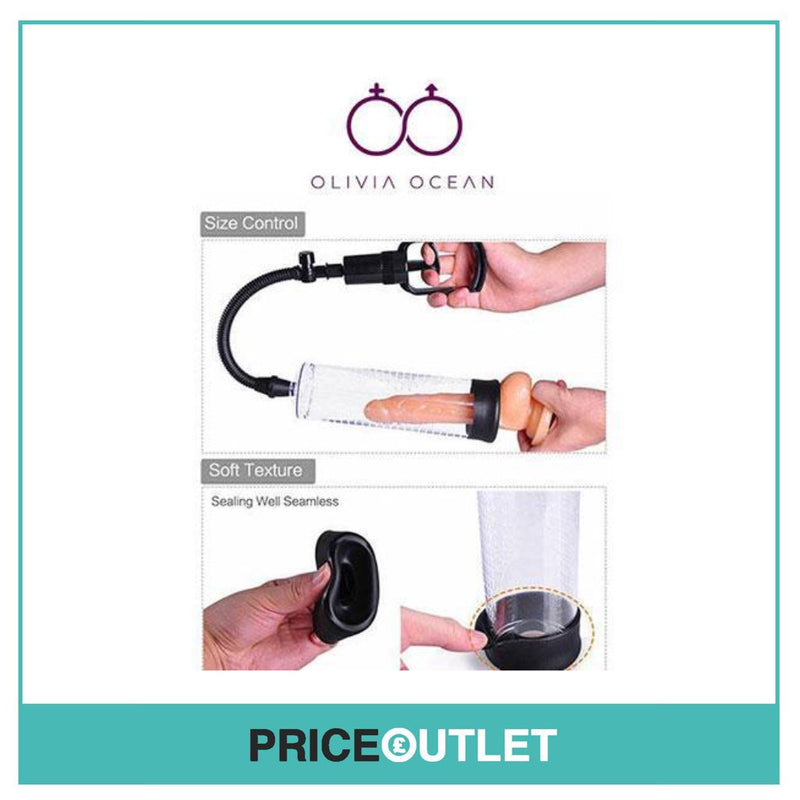 Penis Pump Enlarger Power Up Cock Extender Stretcher Vacuum Erection Enhancer UK