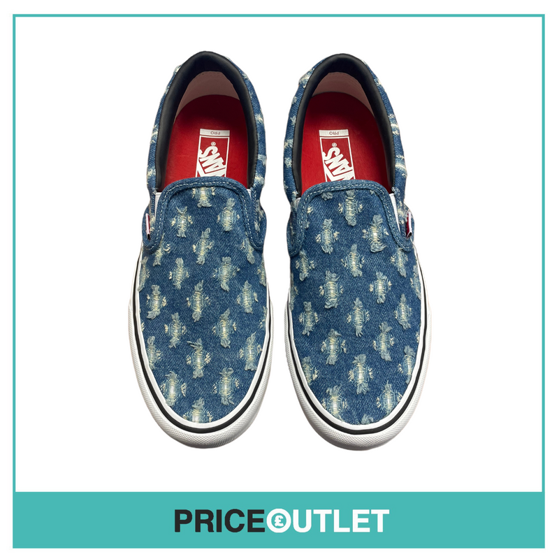 Vans - Slip-on Supreme X Vans Hole Punch Denim Blue - UK 9.5