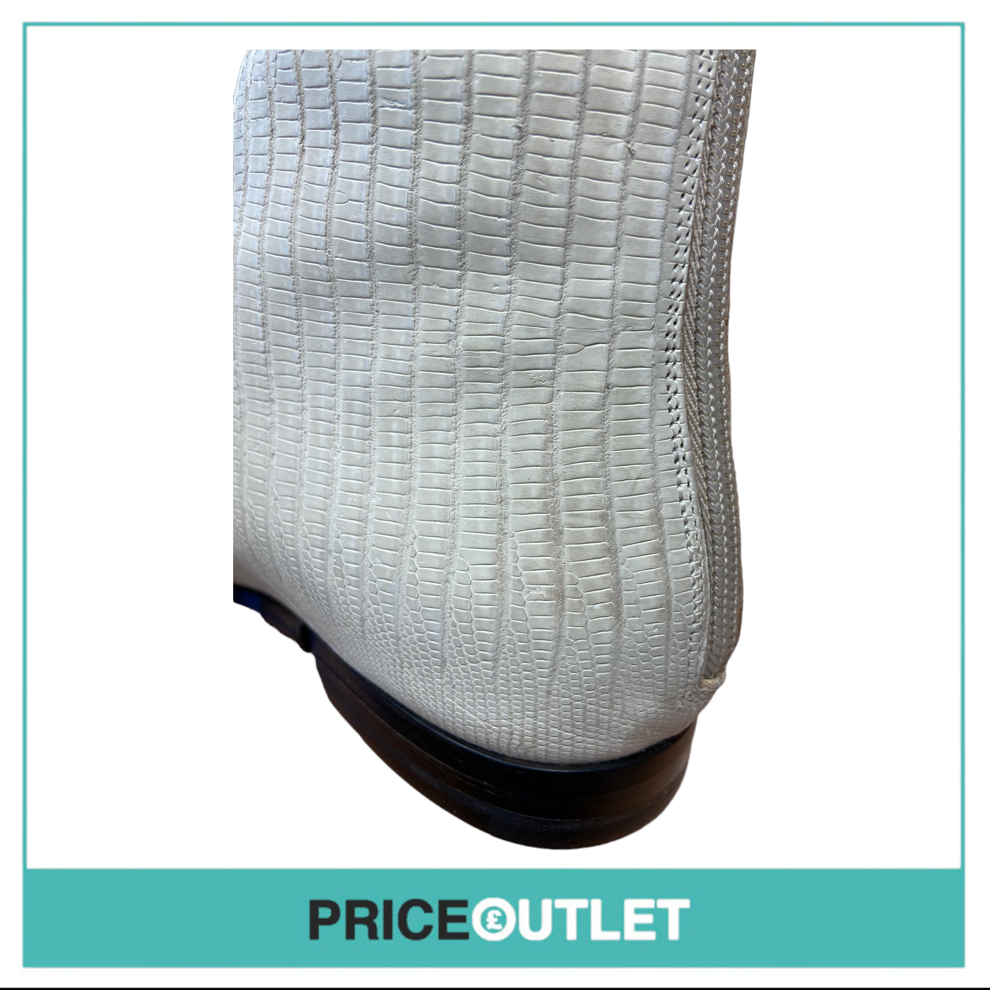 Carritz - Nude Teyus Boot 'Off-White' - Size 37 - Slight Marks on Shoes