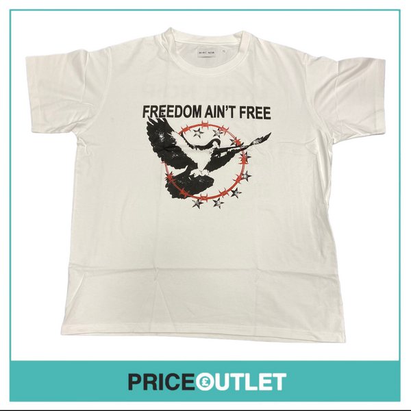 M+RC Noir Freedom Tee ‘White’ - Size S - BRAND NEW SEALED