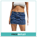BDG Mid-wash Denim Cargo Skirt - Size S - BRAND NEW WITH TAGS