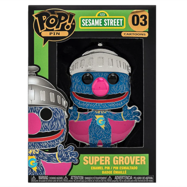 Funko Super Grover #03 Pop! Enamel Pin Badge - Sesame Street