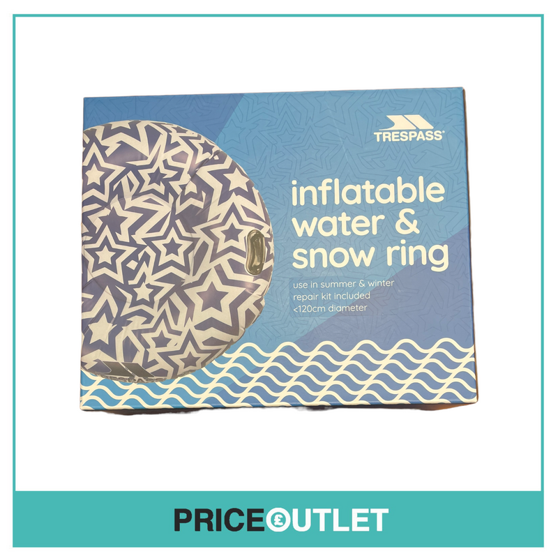 Trespass Inflatable Ring Star Pattern - Blue / White - BRAND NEW IN BOX