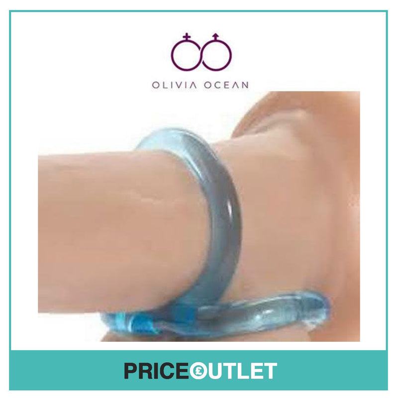 Dual Cock Ring w/Ball Strap | Stretchy Double Penis Hard Ring