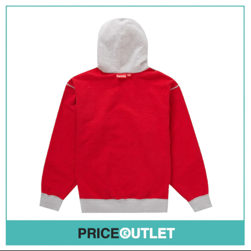 Supreme - Inside Out Hooded Sweatshirt 'Heather Grey' - Size S - BRAND NEW