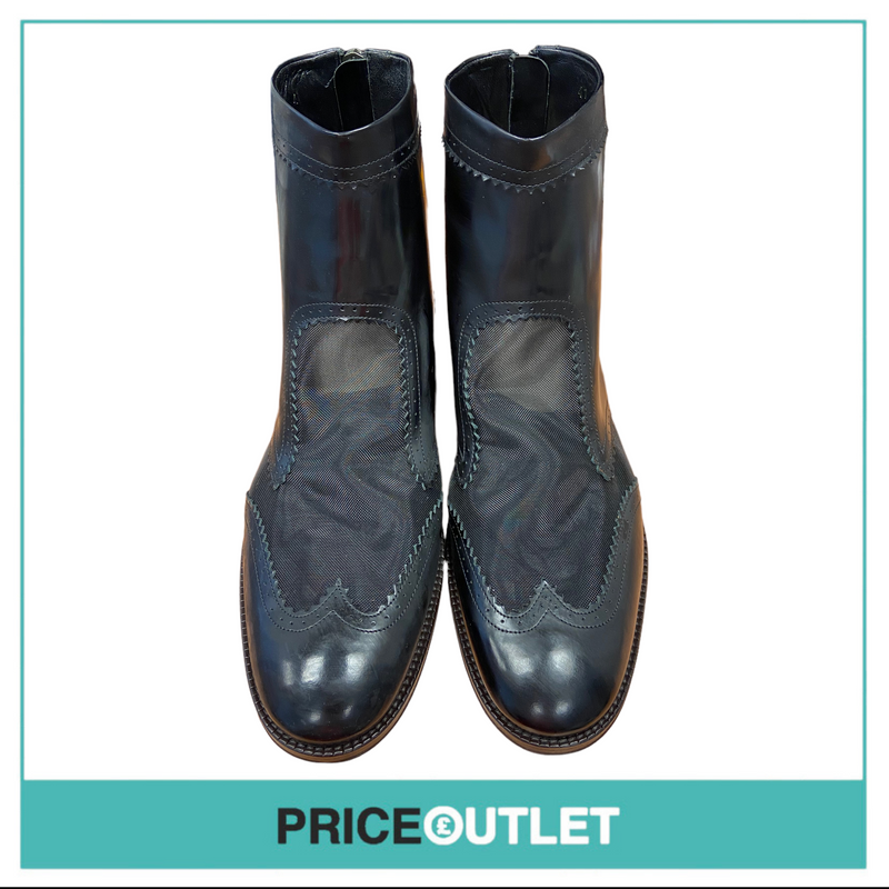 Christopher Kane - Leather and Mesh Chelsea Boot 'Black' - Size 41 - BRAND NEW