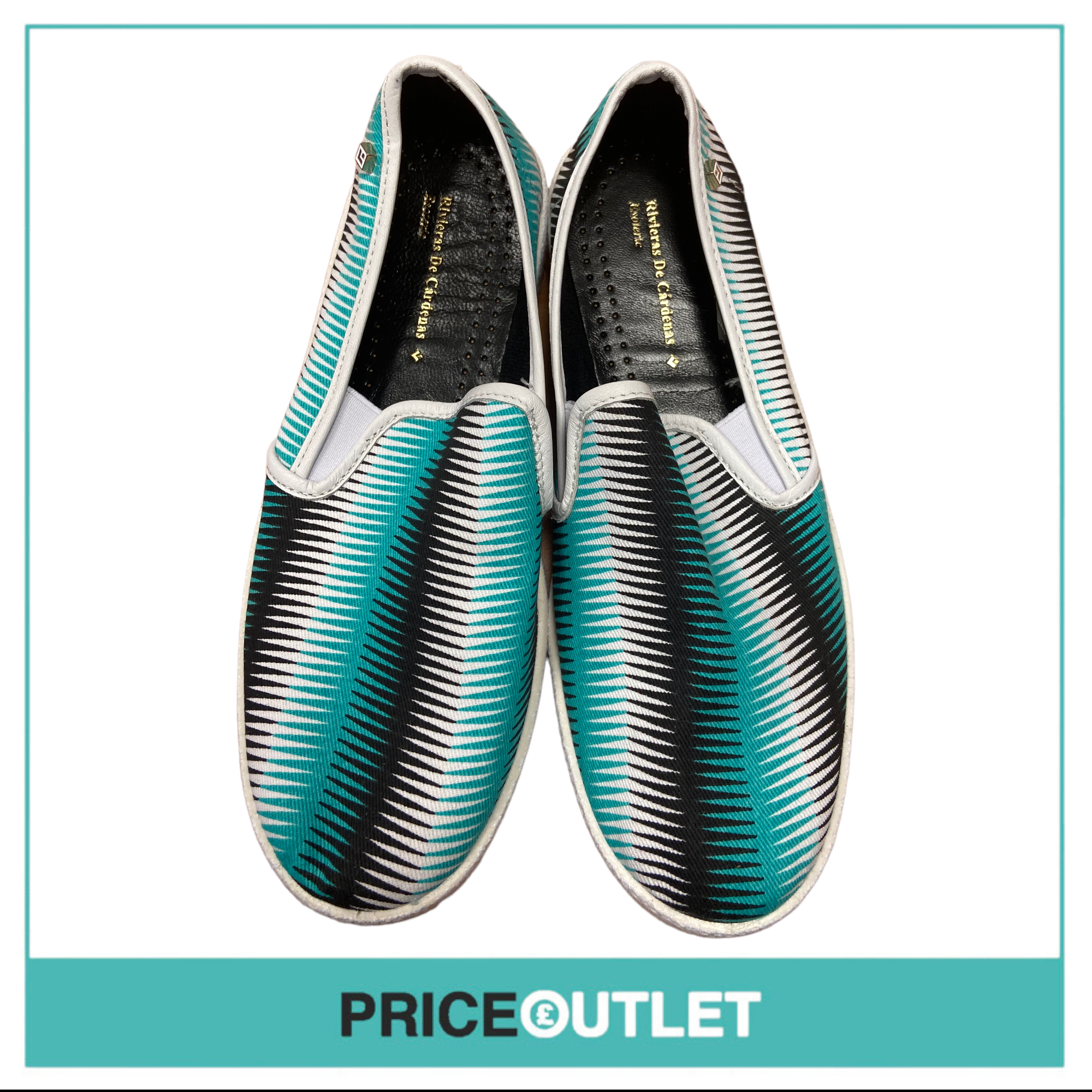 Rivieras - Rivieras De Cardenas Women 'Black/Green' - Size 37 - BRAND NEW