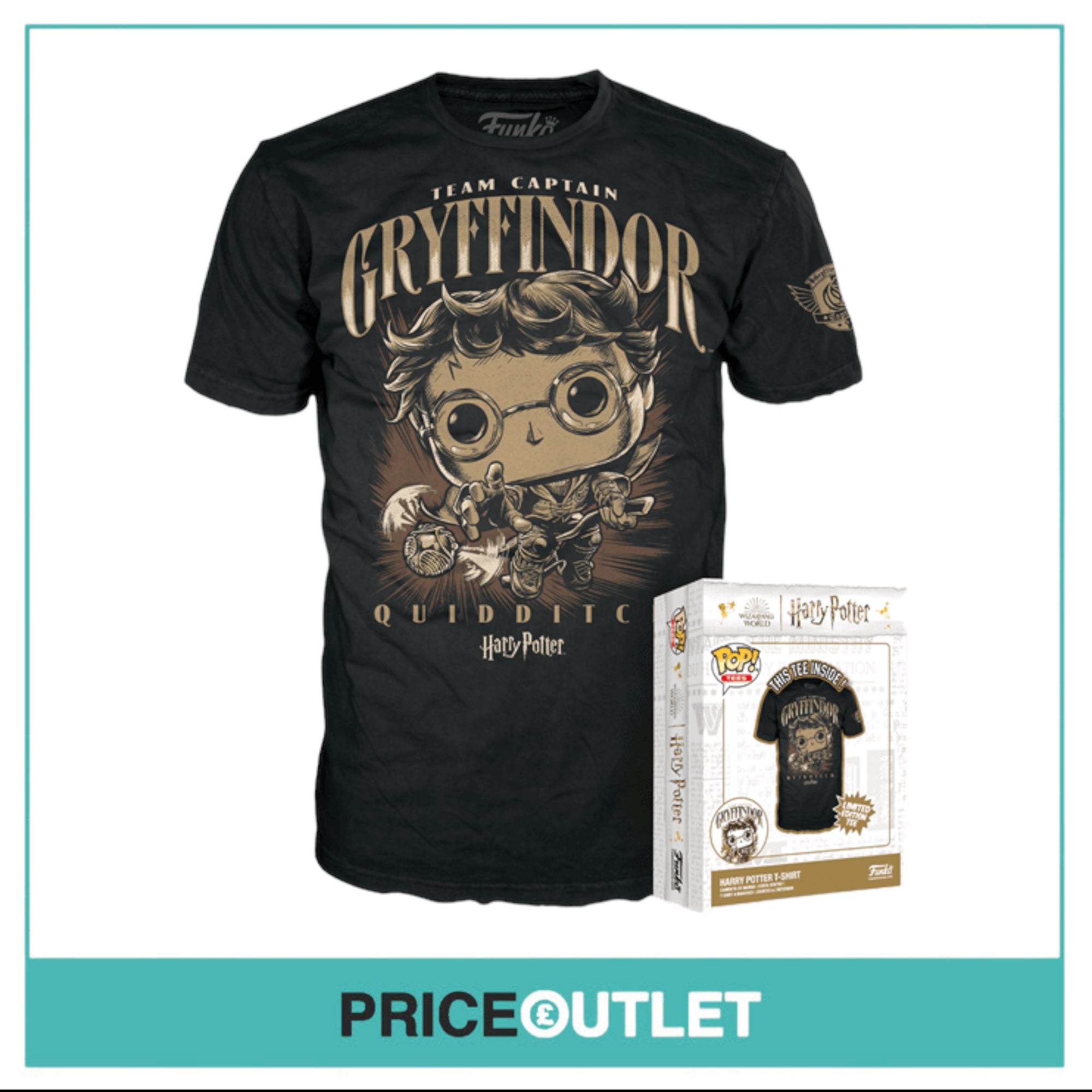 Funko Pop! Tee - Harry Potter: Quidditch