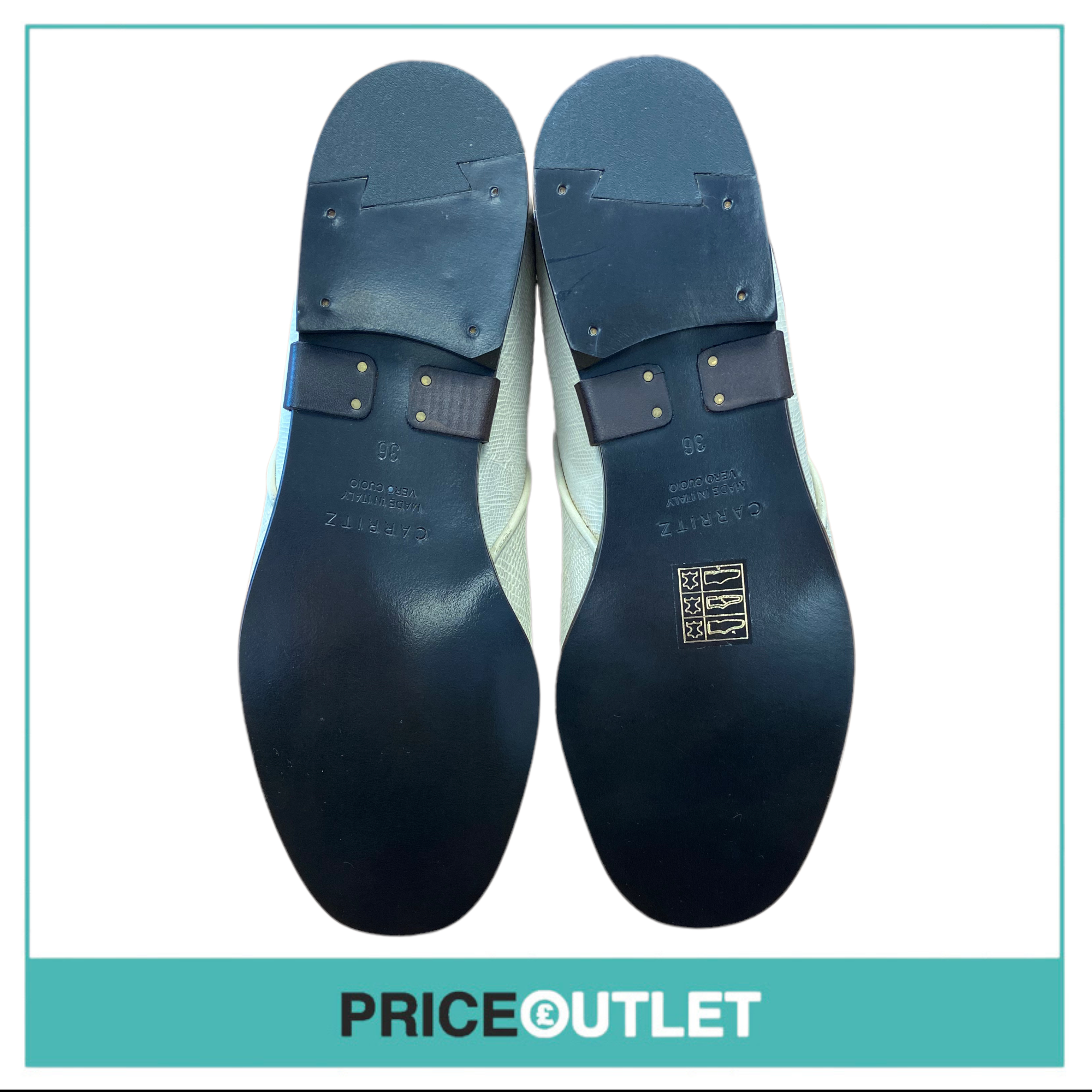 Carritz - Nude Teyus Boot 'Off-White' - Size 36 - Slight Marks on Shoes