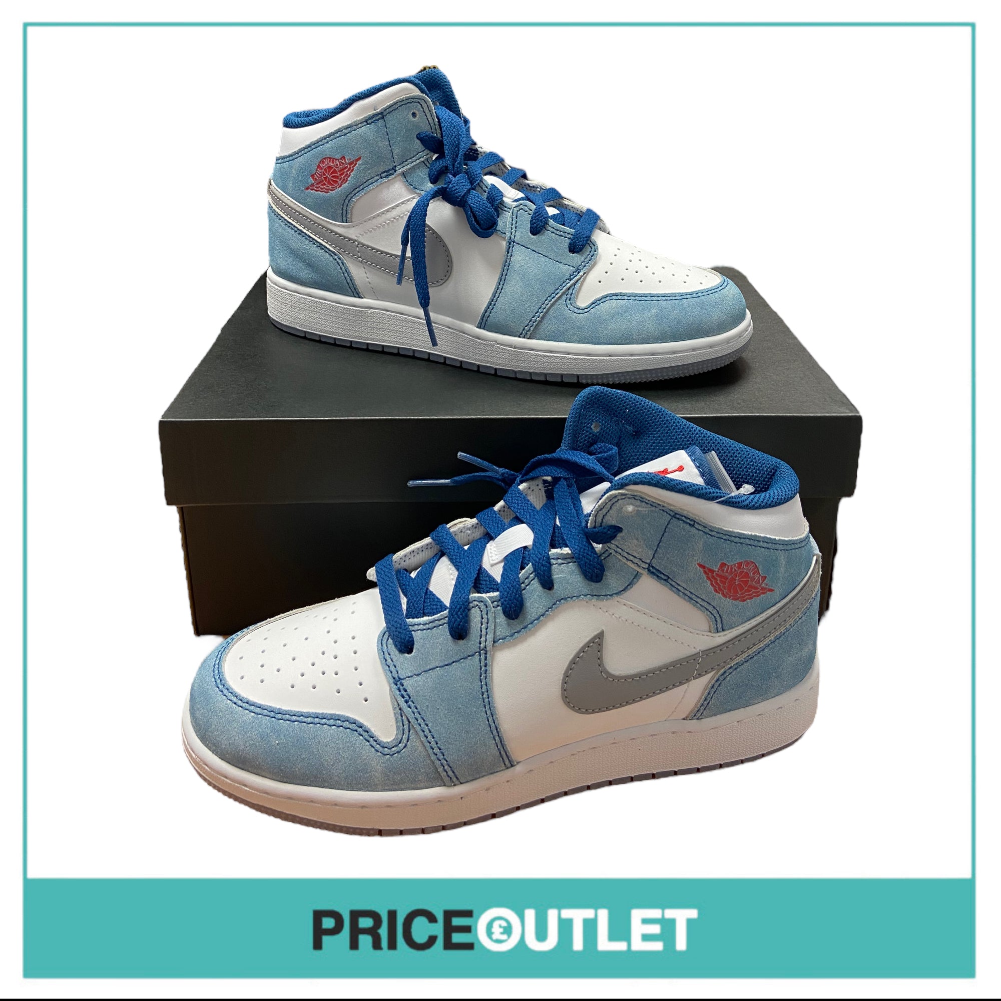 Nike - Air Jordan 1 Mid SE 'French Blue' (GS) - UK 5