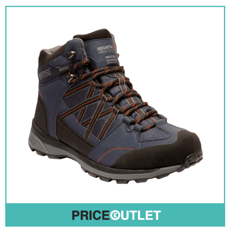 Regatta - Regatta Samaris II Waterproof Mid Walking Boots Navy Burnt Salmon