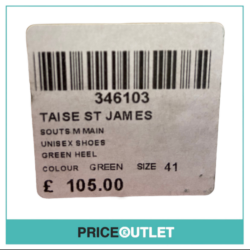 Souts - Taise St James Unisex Shoes 'Green Heel' - Size 41 - BRAND NEW