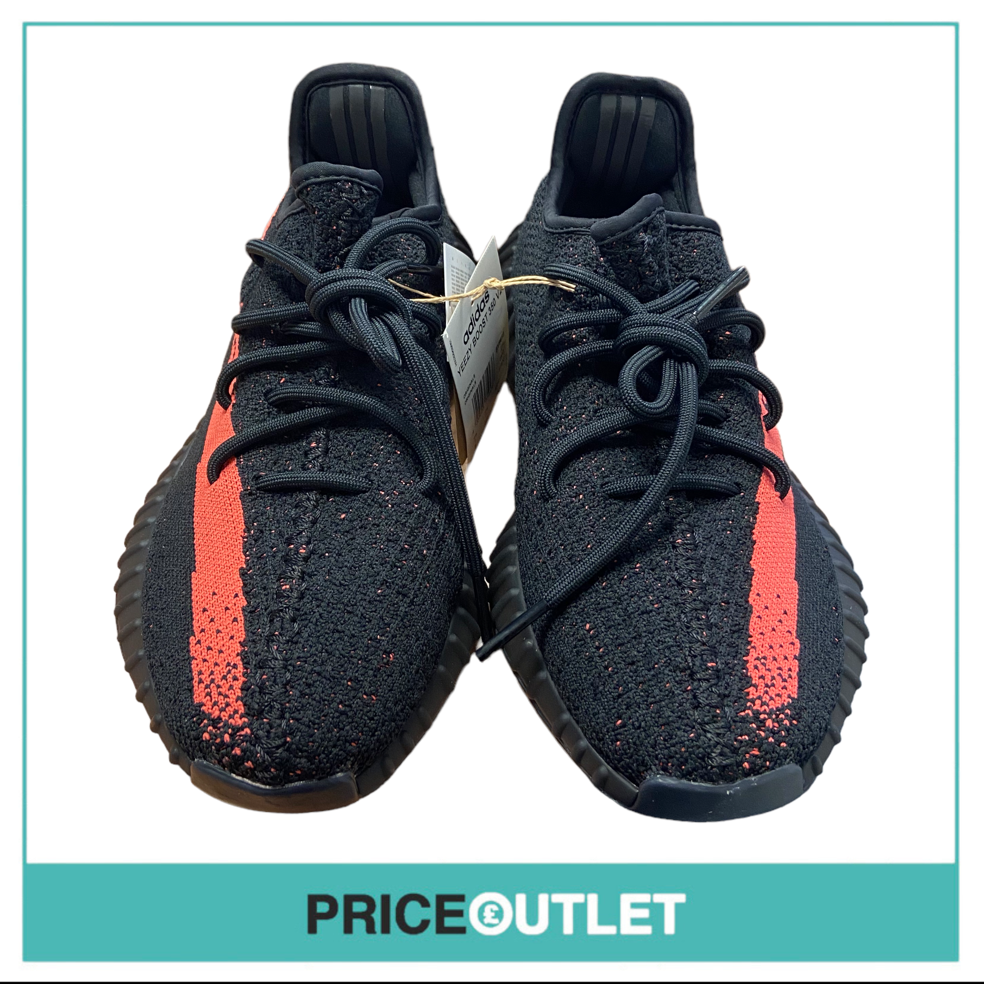 Adidas - Yeezy Boost 350 V2 'Core Black Red' - UK 7.5