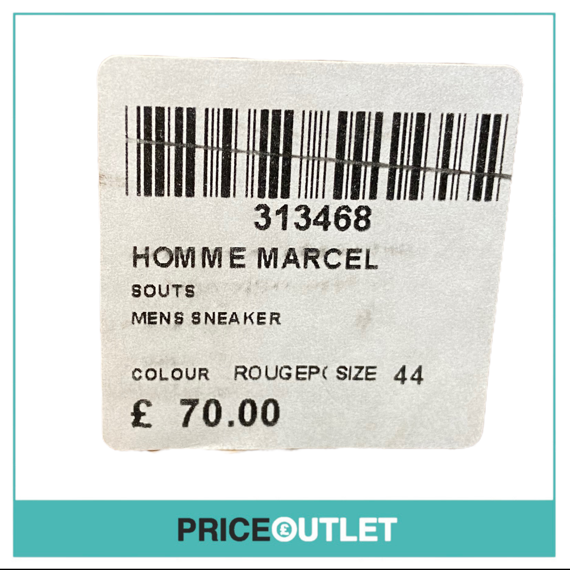 Souts - Homme Marcel Men's Sneakers 'Red' - BRAND NEW