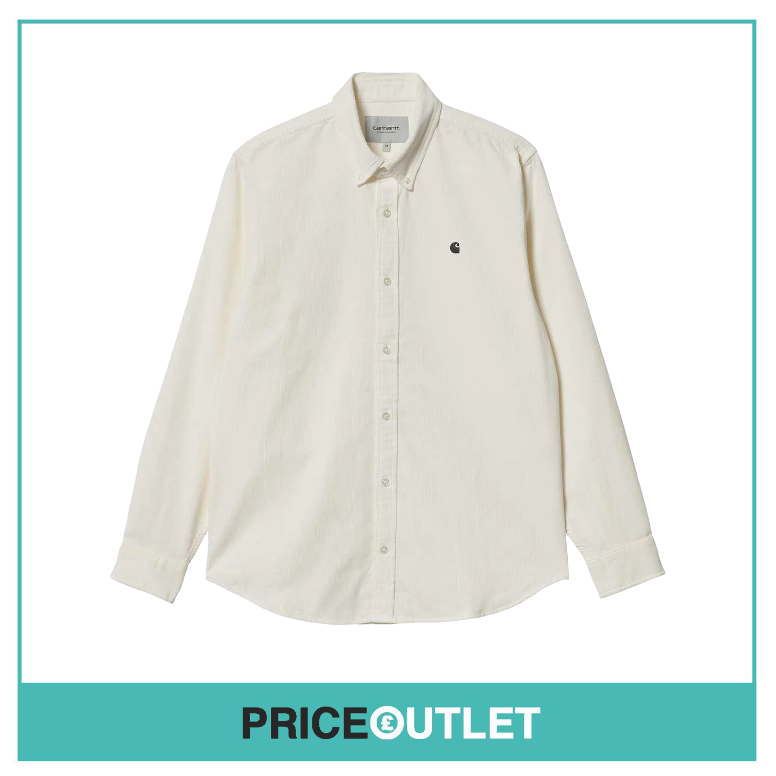 Carhartt WIP L/S Madison Fine Cord Shirt - Wax / Black - XS - BRAND NEW WITH TAGS