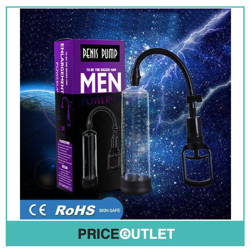 Penis Pump Enlarger Power Up Cock Extender Stretcher Vacuum Erection Enhancer UK