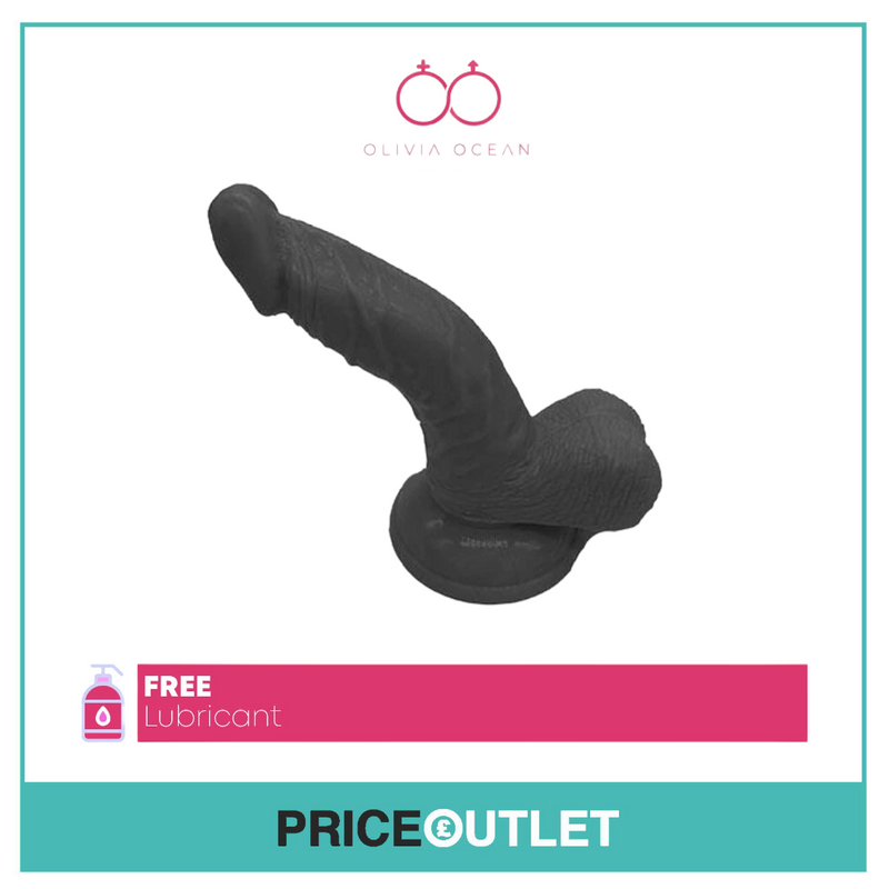 Suction Cup DILDO 7 inch Bent Amazing Large  G Spot Real Feel Flesh