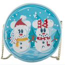 Loungefly - Disney - Snowman Mickey Minnie Snow Globe Crossbody