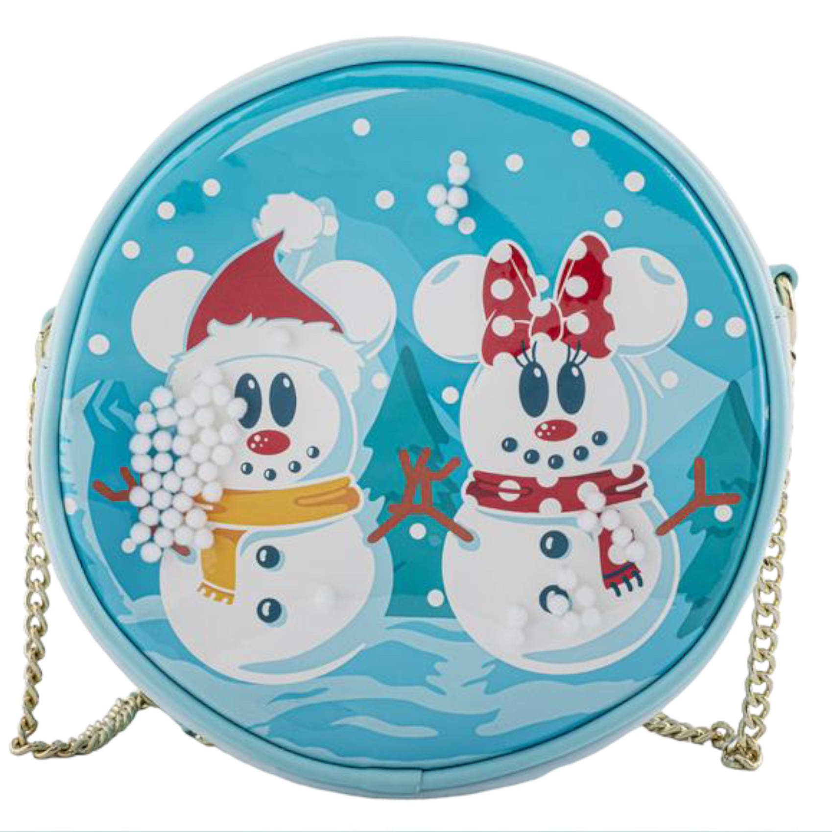 Loungefly - Disney - Snowman Mickey Minnie Snow Globe Crossbody