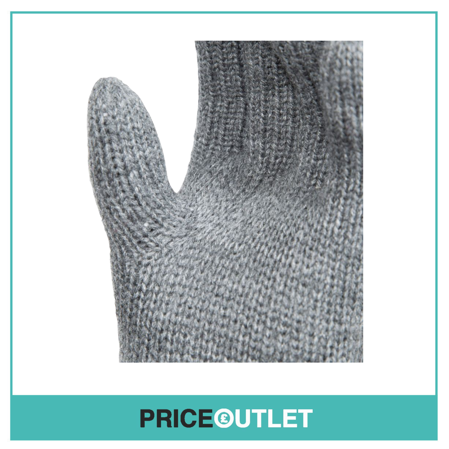 Trespass Bargo Kids’ Knitted Glove - Grey Marl 5/7 - BRAND NEW IN PACKAGING