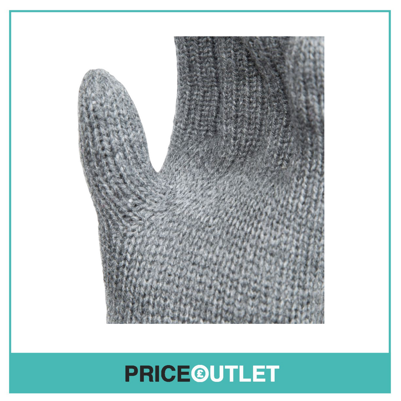Trespass Bargo Kids’ Knitted Glove - Grey Marl 5/7 - BRAND NEW IN PACKAGING