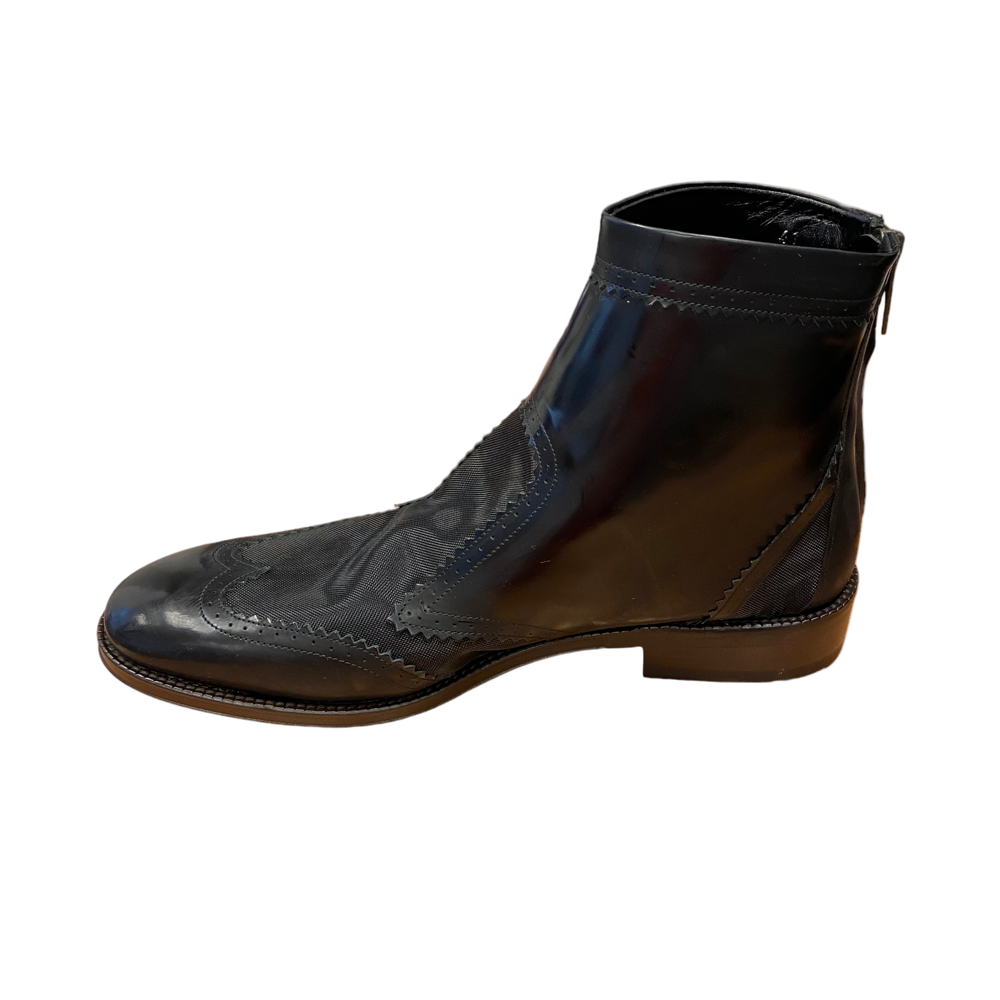 Christopher Kane - Leather and Mesh Chelsea Boot 'Black' - Size 41 - BRAND NEW