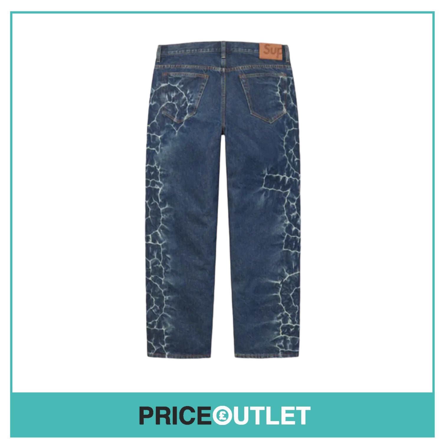 Supreme X Shibori - Loose Fit Jean - Indigo - Size 32 - BRAND NEW