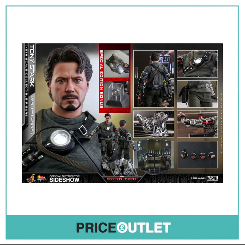 Hot Toys - Iron Man - Tony Stark (Mech Test Version) 1/6th Scale Collectible Figure
