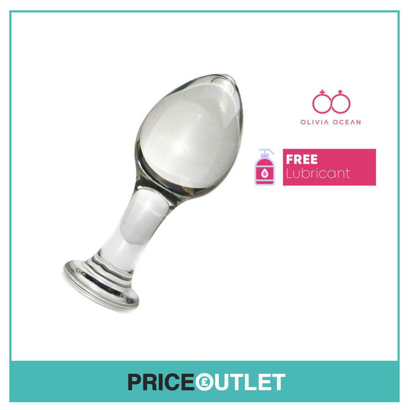 Glass Anal Butt Plug G-Spot Stimulation,