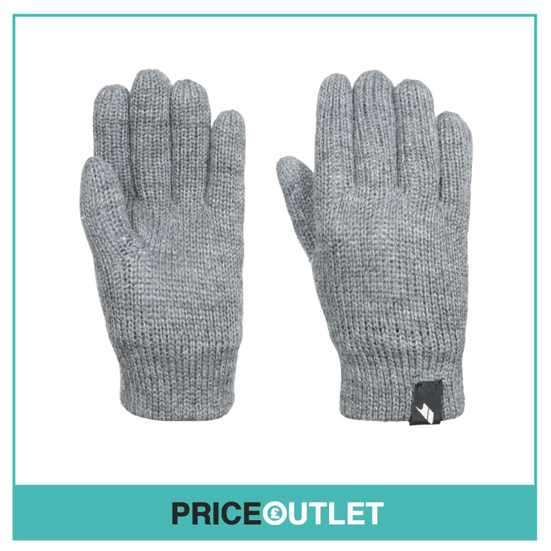 Trespass Bargo Kids’ Knitted Glove - Grey Marl 5/7 - BRAND NEW IN PACKAGING