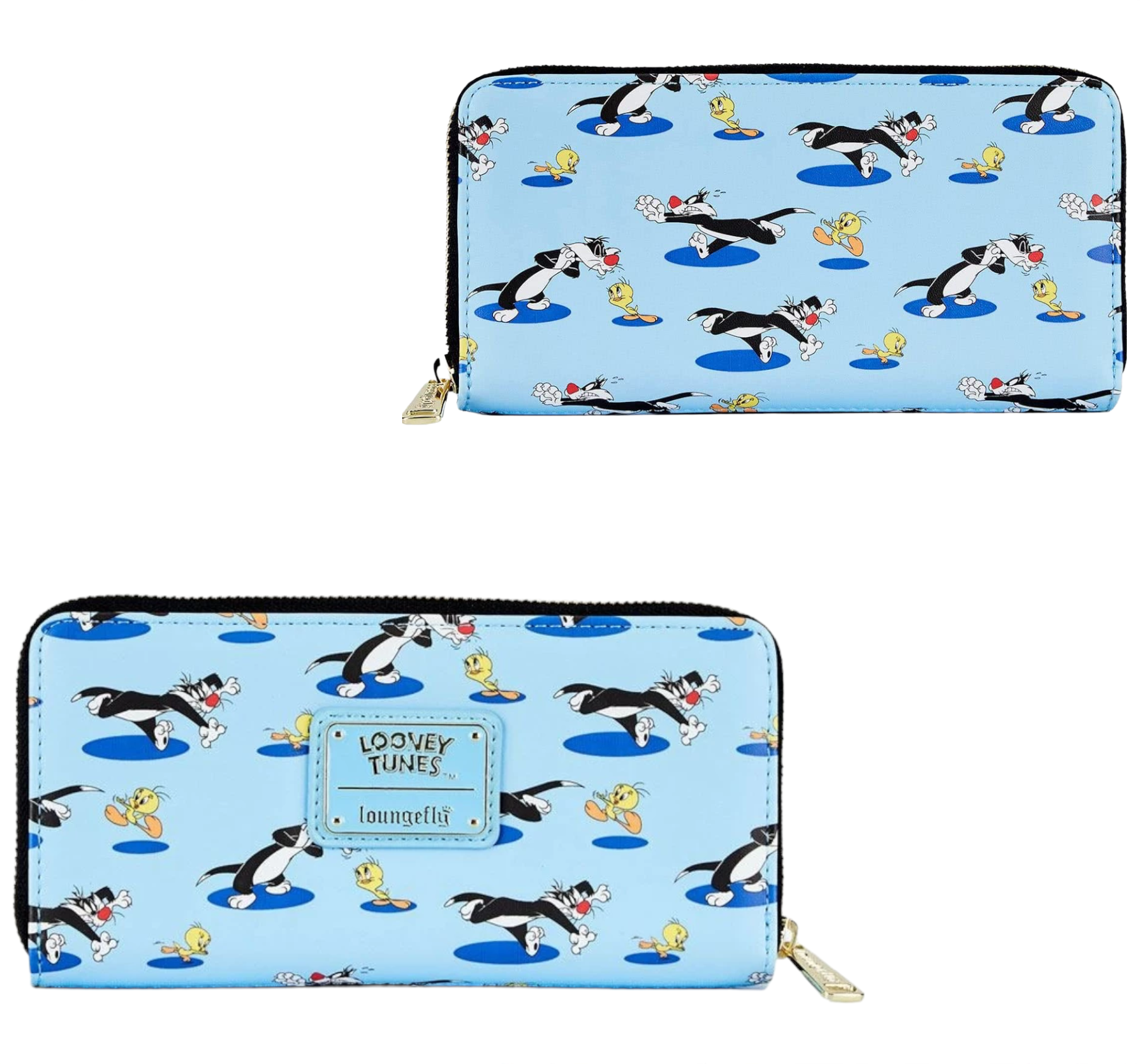 Loungefly - Warner Bros - Looney Tunes Tweety & Sylvester AOP Zip Wallet