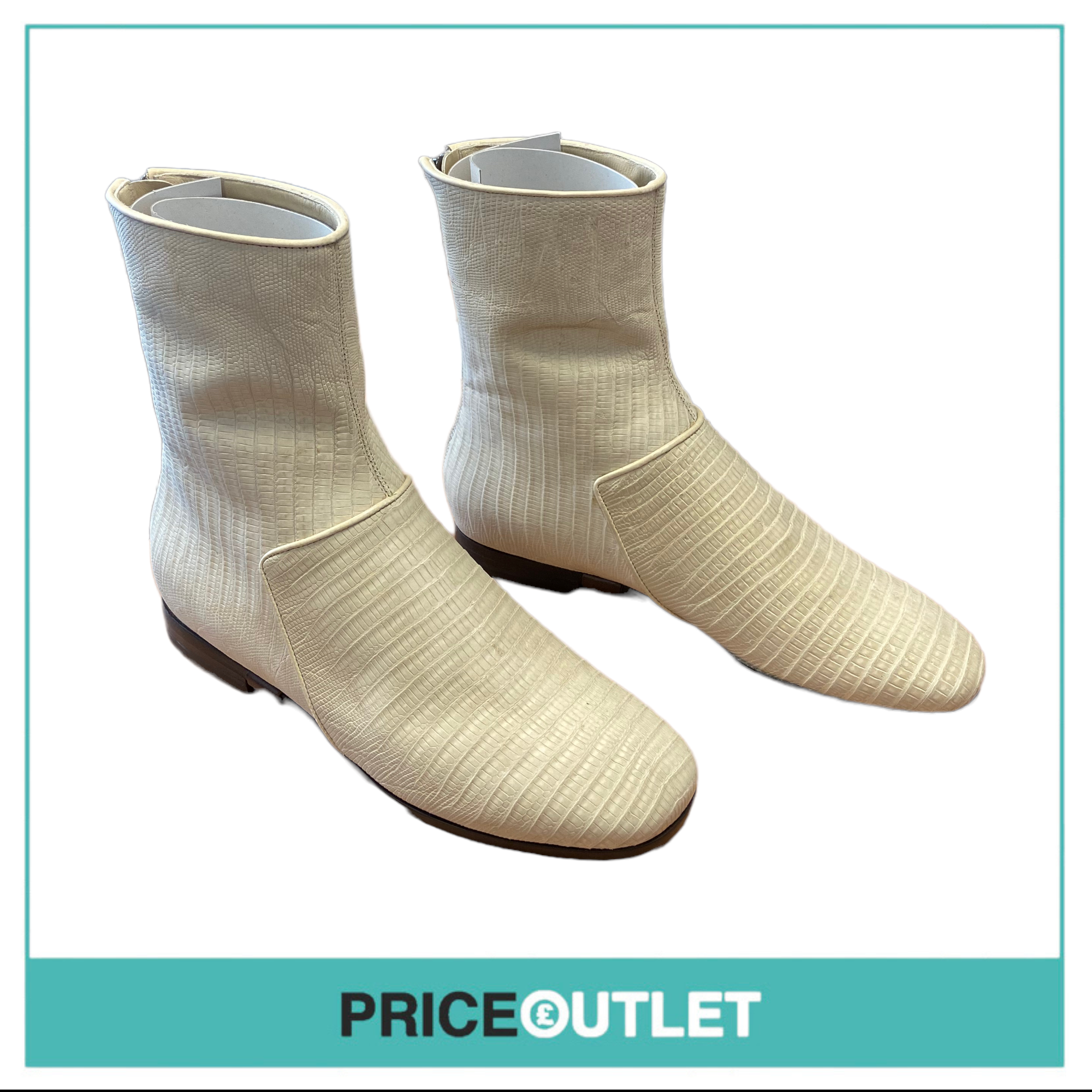 Carritz - Nude Teyus Boot 'Off-White' - Size 36 - Slight Marks on Shoes