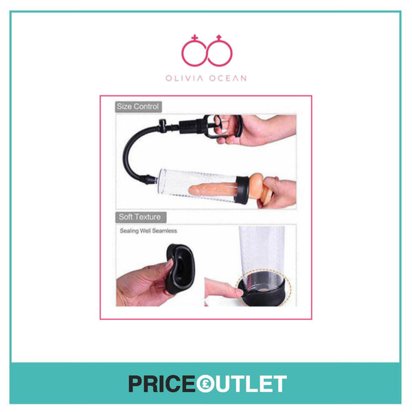 Penis Pump Enlarger Power Up Cock Extender Stretcher Vacuum Erection Enhancer UK
