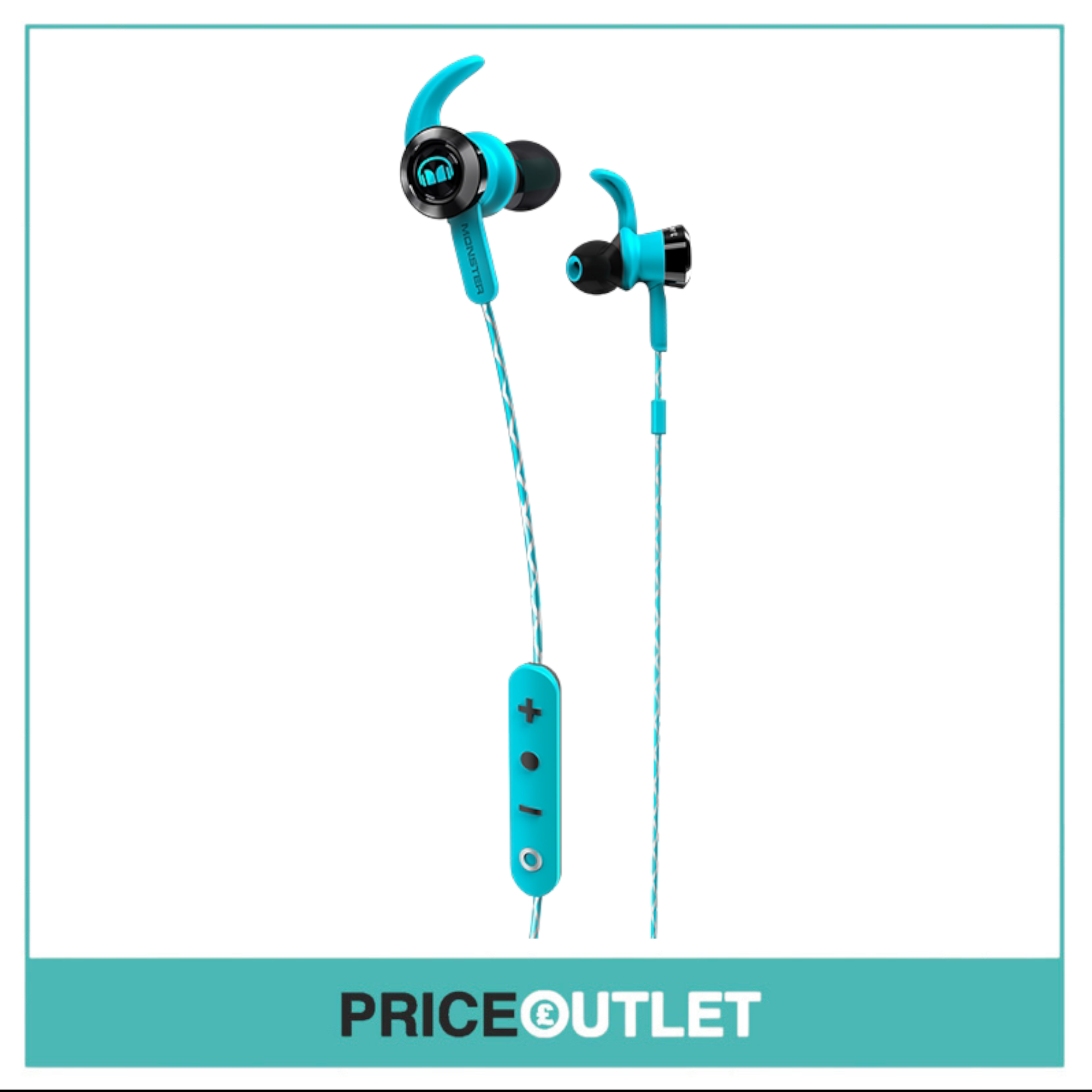 Monster - iSport Victory - In Ear Bluetooth  Sport Headphones - Blue - Brand New Sealed