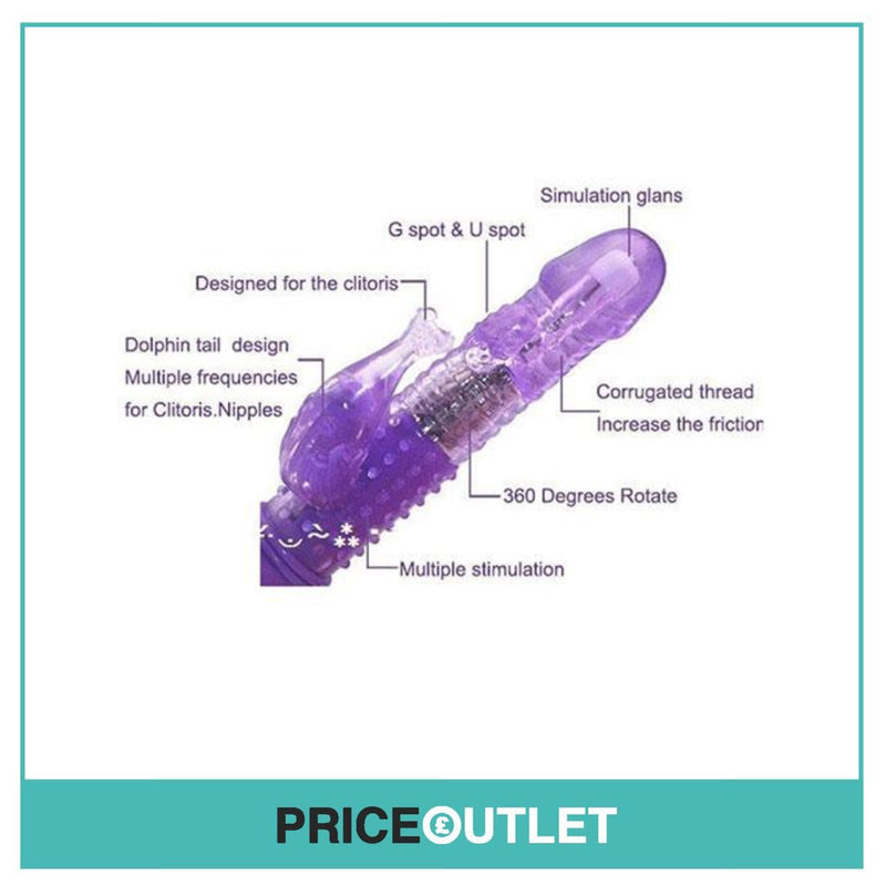 Vibrating Silicone Rampant Rabbit Vibrator Thrust Multi Speed Adult
