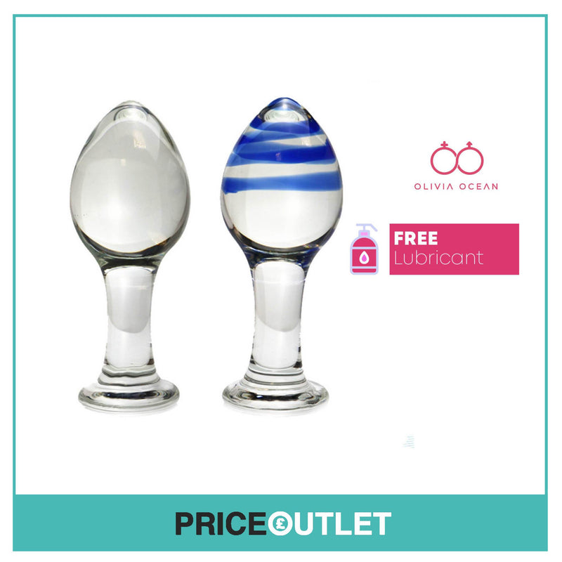 Glass Anal Butt Plug G-Spot Stimulation,