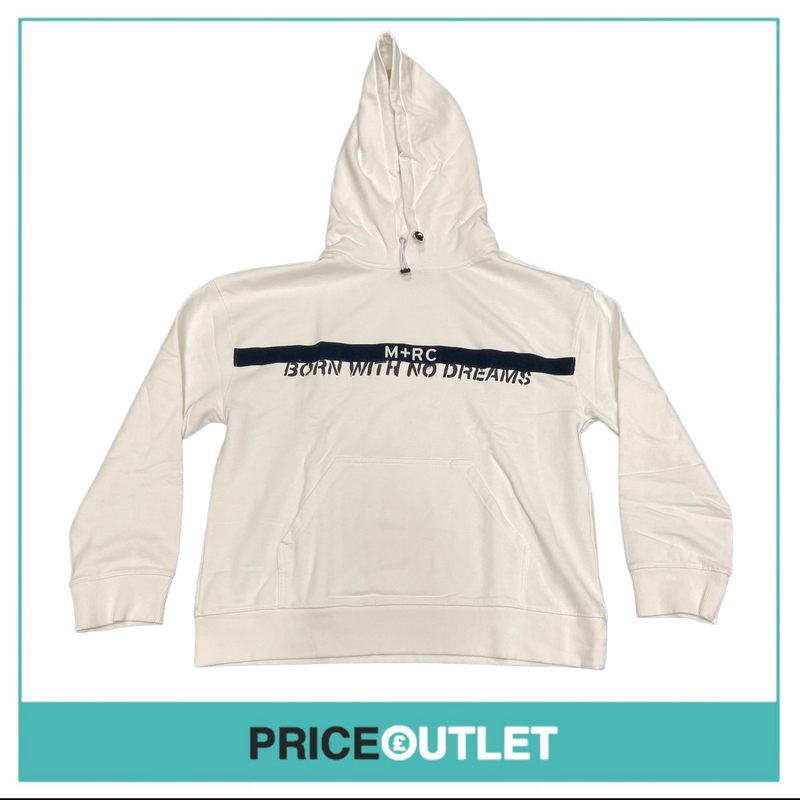 M+RC Noir BWND Hoodie ‘White’ - Size S - BRAND NEW SEALED